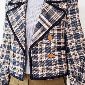 Veronica Beard Plaid Coat